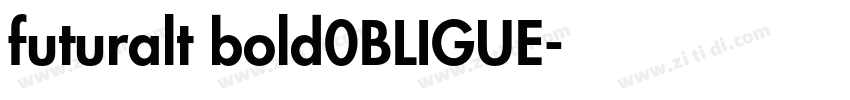 futuralt bold0BLIGUE字体转换